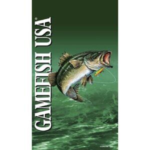 New Large Mouth Bass Fishing Bath Beach Pool Gift Towel Lake Fish Fisherman USA